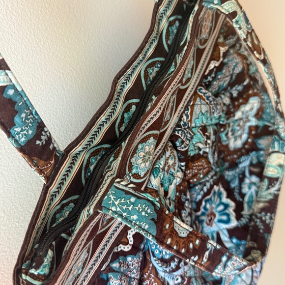 Vera Bradley Retired Java Blue Morgan Purse - Picture 3 of 5